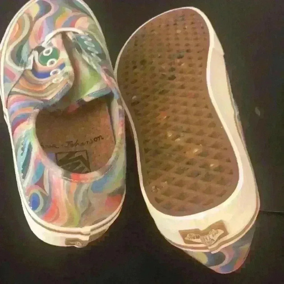 Vans authentic Chris Johanson colorful swirly pattern men’s size 10 NWT - Picture 5 of 5